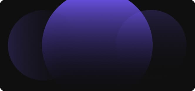 A purple circle over a black background.