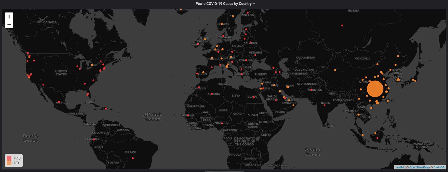 Charting the Spread of COVID-19 Using Data