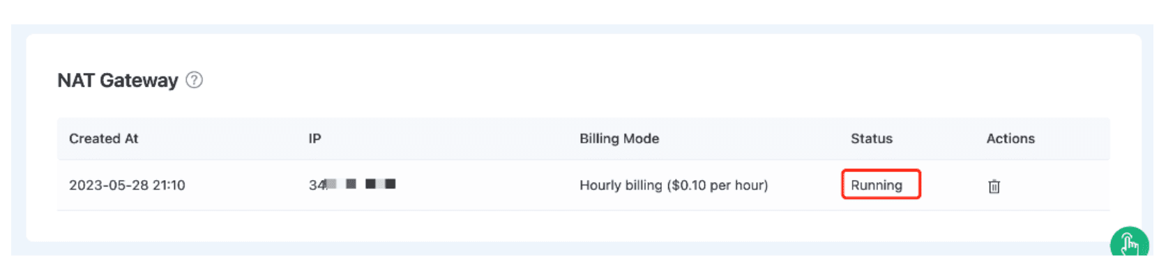 Integrating EMQX Cloud and Timescale: NAT gateway created and running