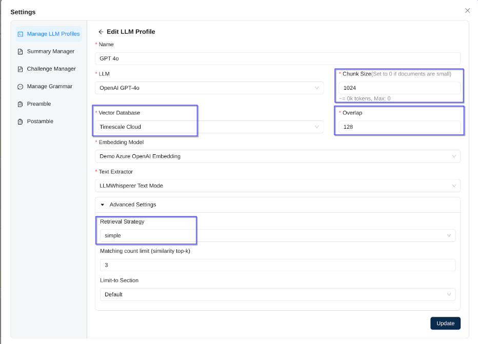 Choosing Timescale Cloud as our vector DB in Unstract